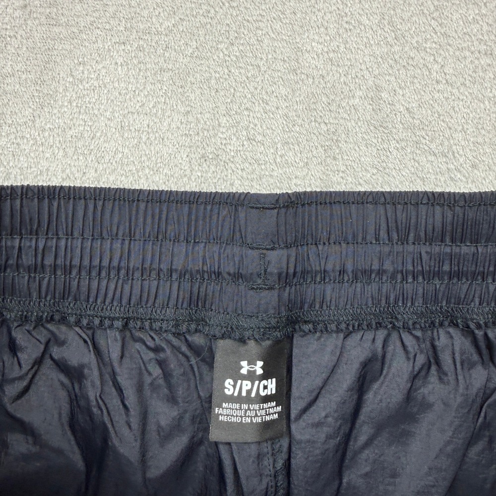 Under Armour Pants Women's Small Cargo Black Nylon Bungee Hem Active Streetwear - Picture 3 of 11